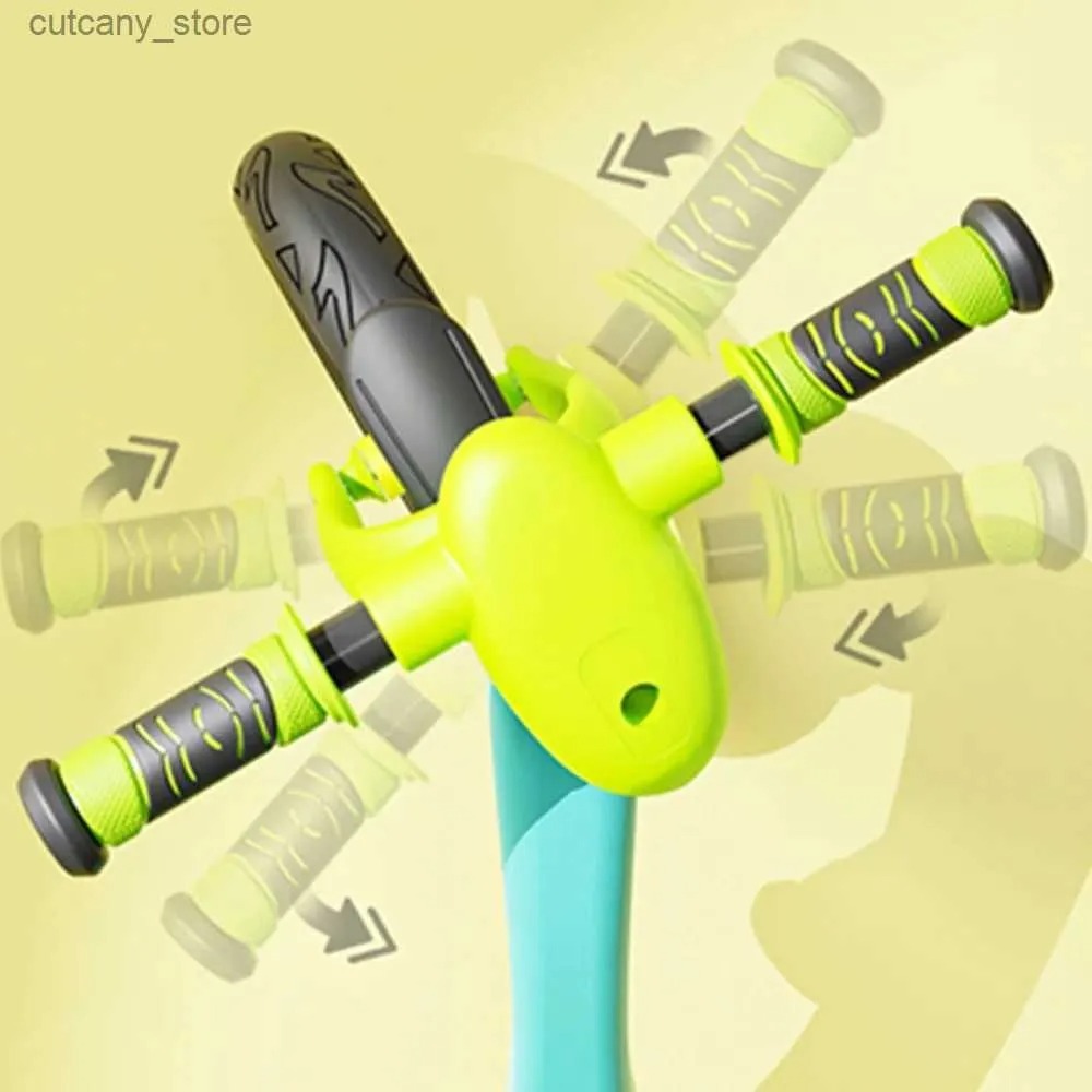 Bicicleta Iniciacion Impulso Niño Niña Equilibrio Verde-Azul - Imagen 2