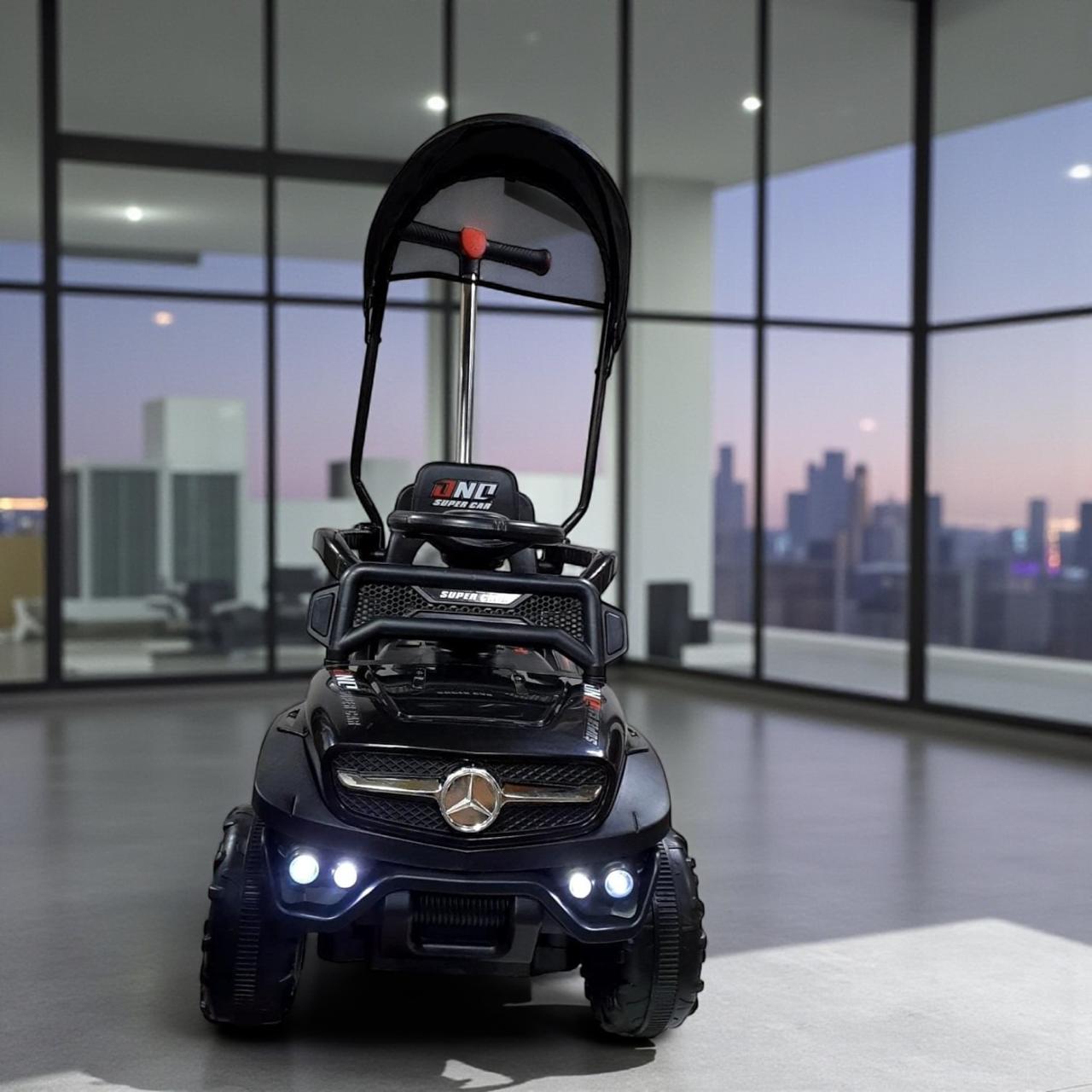 Carro Montable Bebe Paseador Musical Juguete 1-5 años MERCEDES NEGRO - Imagen 5