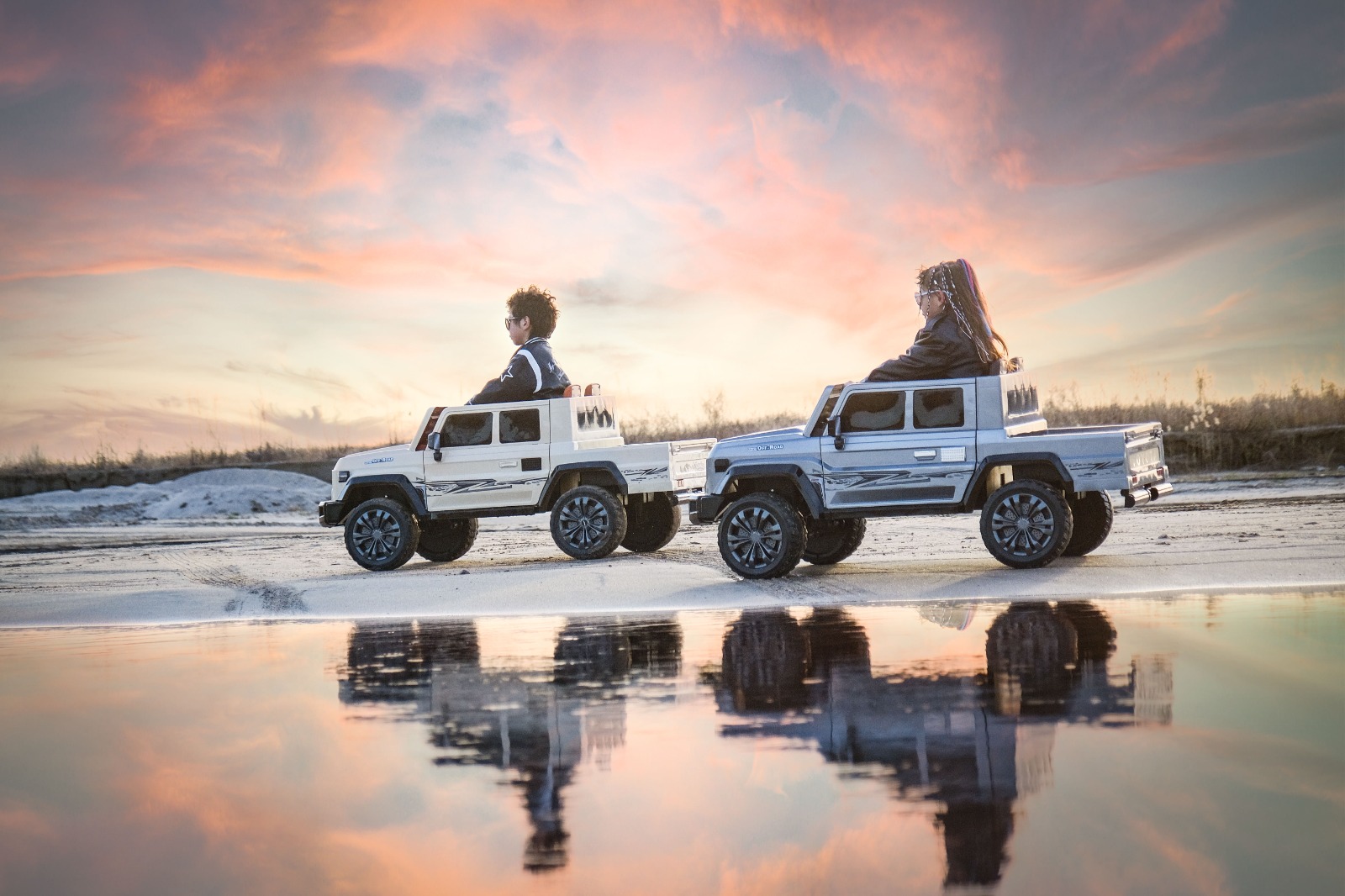 Carro Campero TOYOTA BLANCO 24 VOLTIOS CARE VACA 1-9 AÑOS - Imagen 7