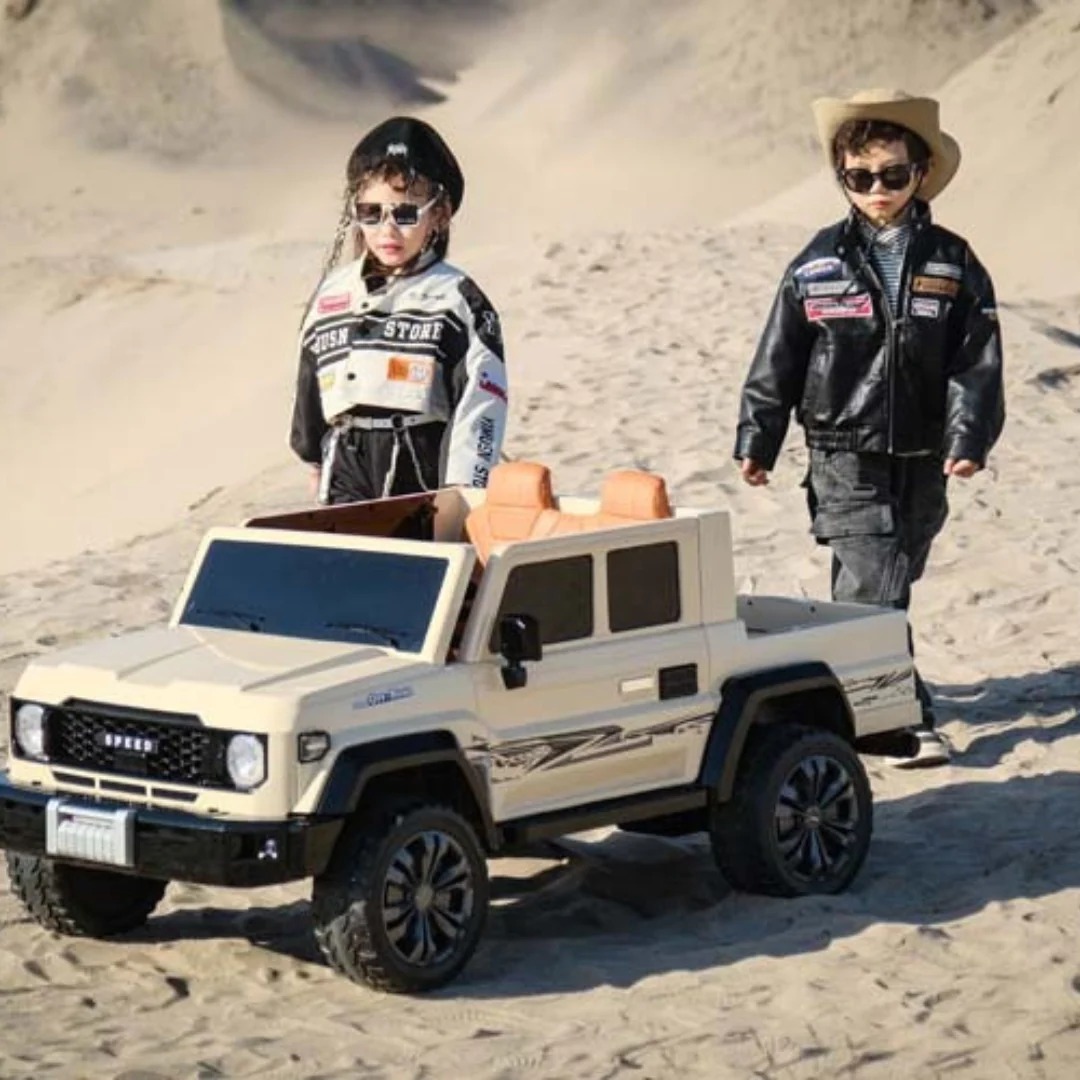 Carro Campero TOYOTA BLANCO 24 VOLTIOS CARE VACA 1-9 AÑOS - Imagen 3