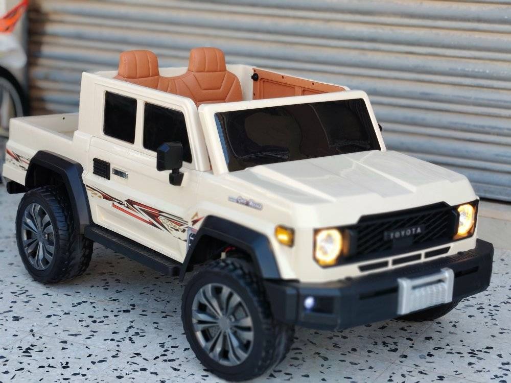 Carro Campero TOYOTA BLANCO 24 VOLTIOS CARE VACA 1-9 AÑOS - Imagen 5