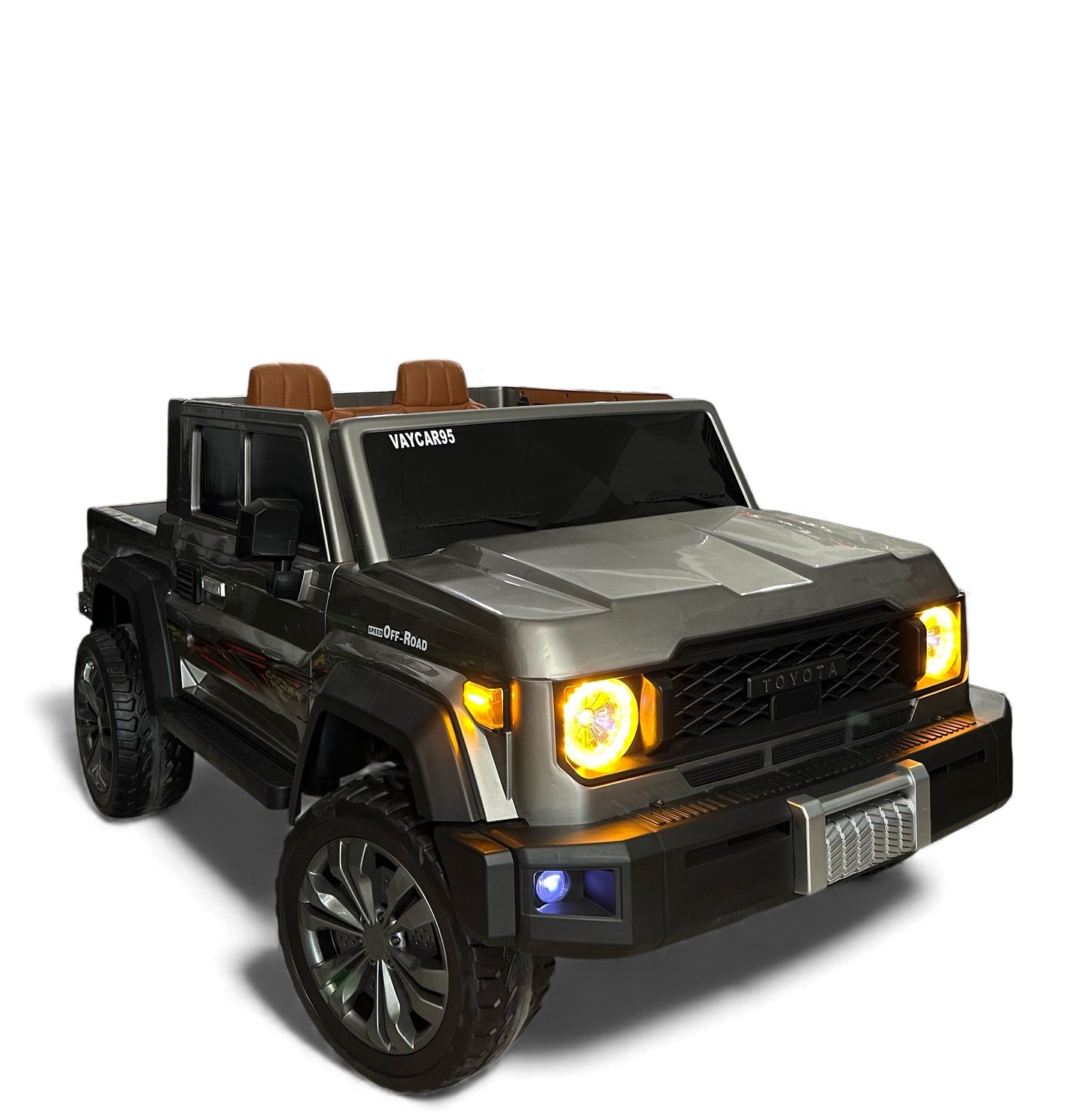 Carro Campero TOYOTAGRIS PLATA 24 VOLTIOS CARE VACA 1-9 AÑOS