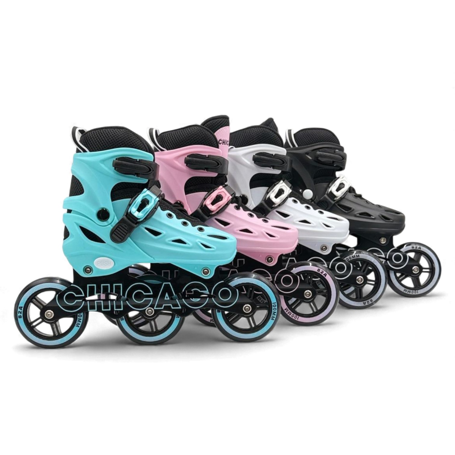 Patines Profesionales Niño Niña Deporte Infantil Tallas 28-37 NEGROS - Imagen 2