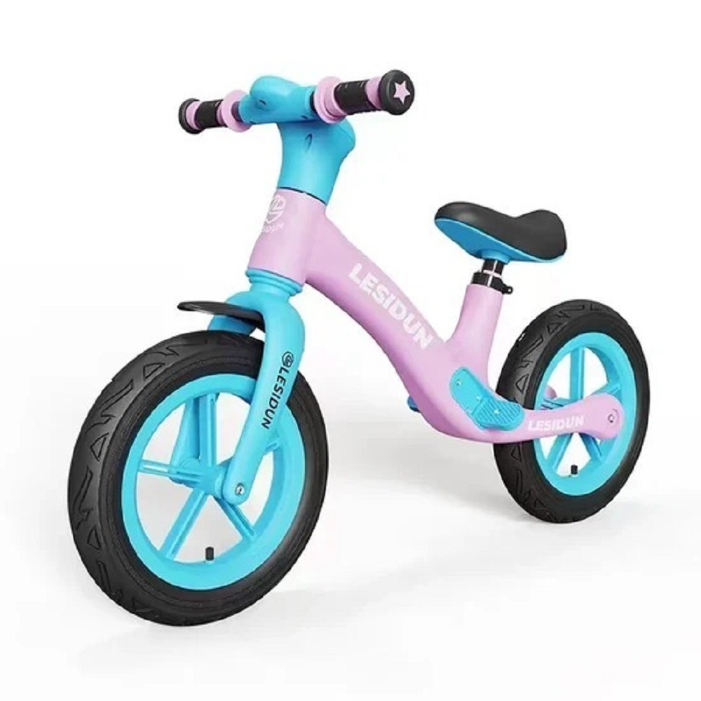 Bicicleta Iniciacion Impulso Niña Equilibrio Rosada-Azul - Imagen 2