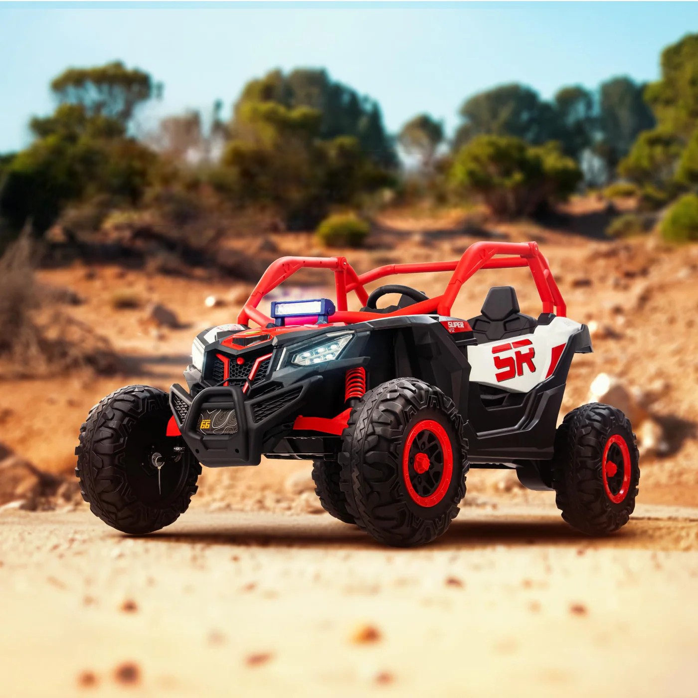 Carro Infantil Batería Eléctrico Campero Todo Terreno 1-12 AÑOS SR- RACING - Imagen 13
