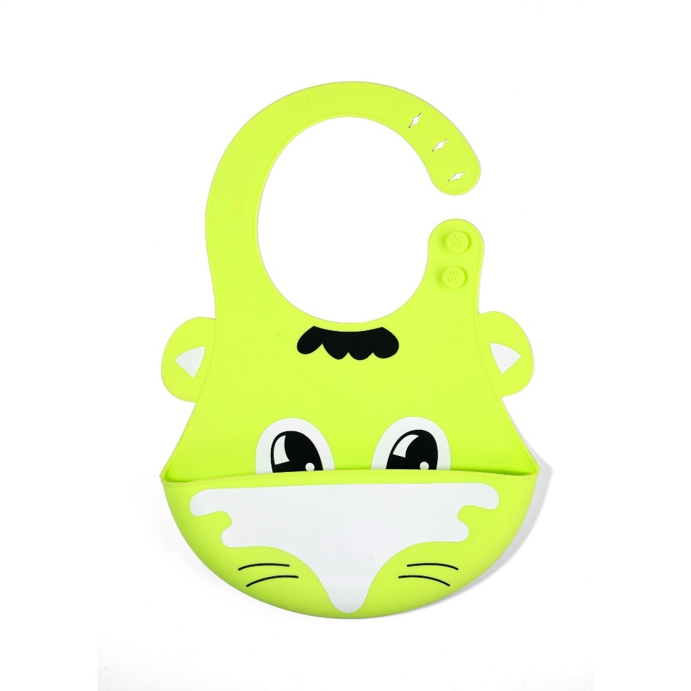 Baberos En Silicona Con Recolector Contenedor Bebe Infantil Unisex - Imagen 6