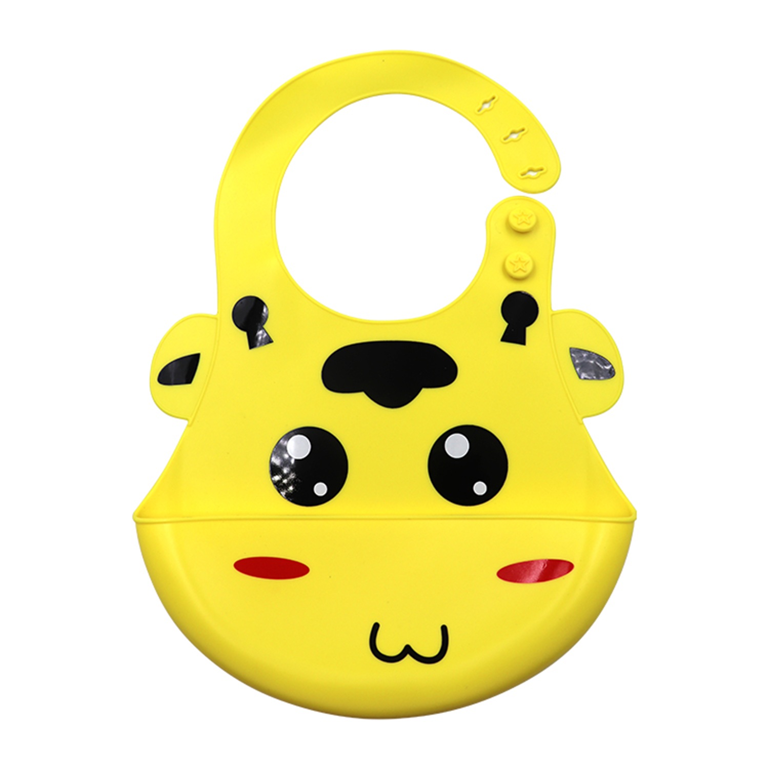 Baberos En Silicona Con Recolector Contenedor Bebe Infantil Unisex - Imagen 5