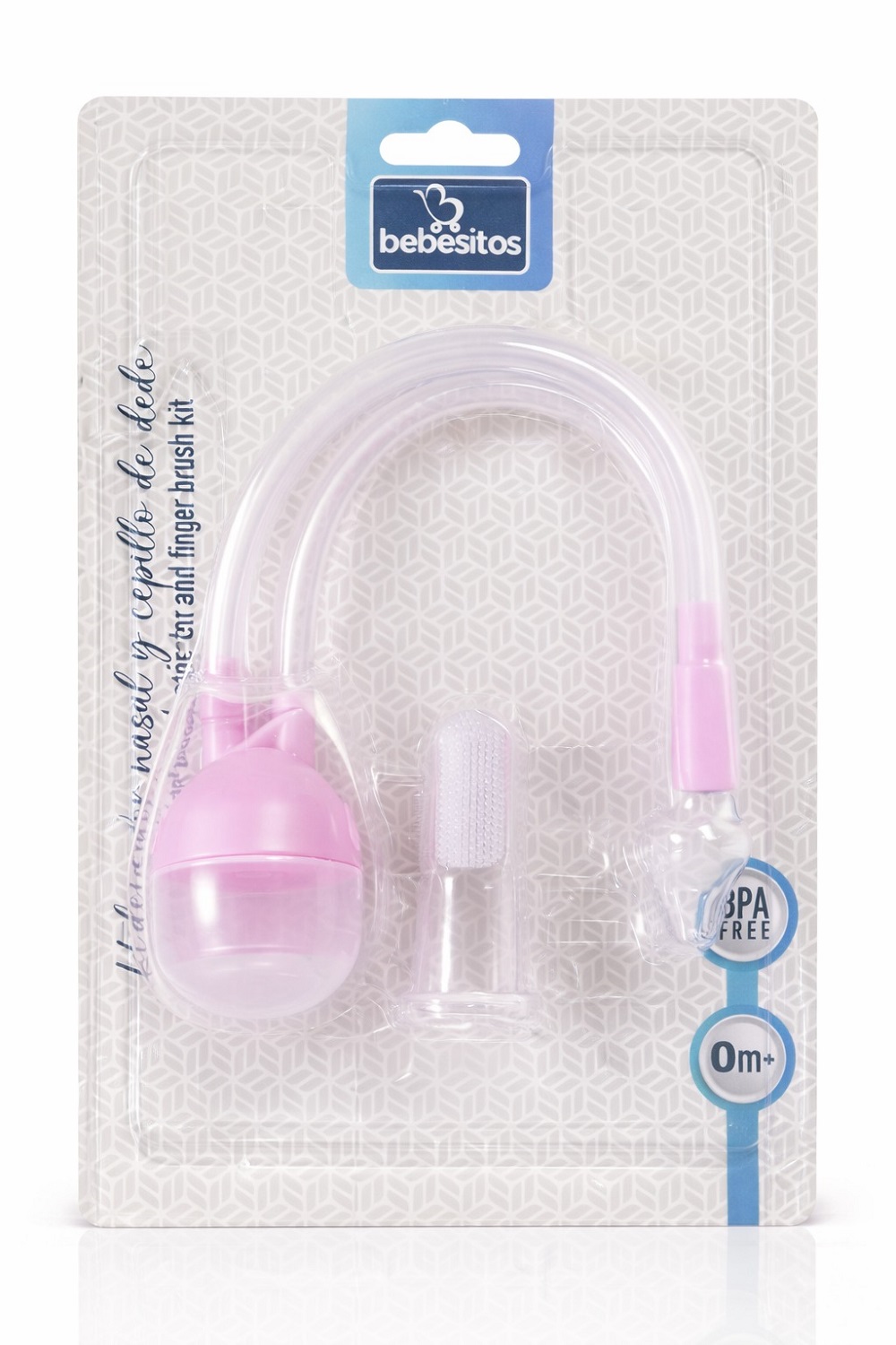 Aspirador Nasal Manguera + Dedal De Silicona Para Bebe Rosado - Imagen 3