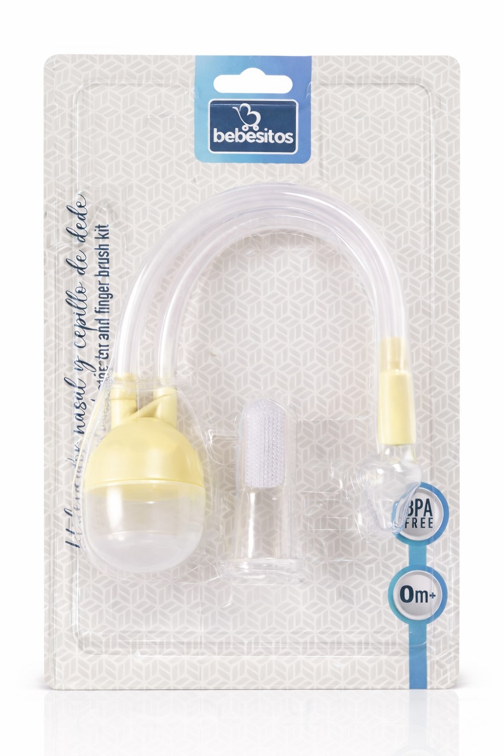 Aspirador Nasal Manguera + Dedal De Silicona Para Bebe Amarillo - Imagen 4
