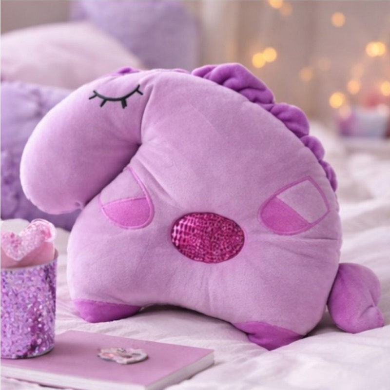Almohada Bebe Moldeadora Cabeza Anti-ahogo Unicornio Morado - Imagen 3