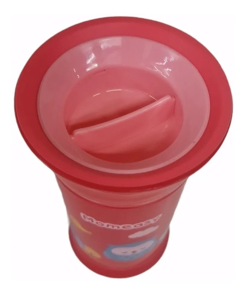 Vaso Bebe 360 Grados Tetero Anti Derrame Entrenador Infantil Rojo Ref:45235 - Imagen 2