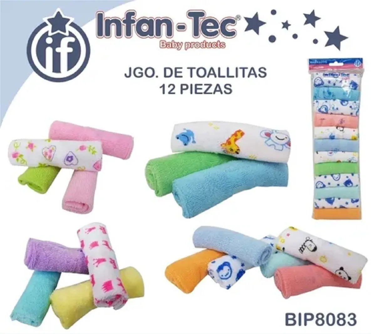 Baberos Bebe Tipo Babitas X 12 Toallitas Rosa - Imagen 3