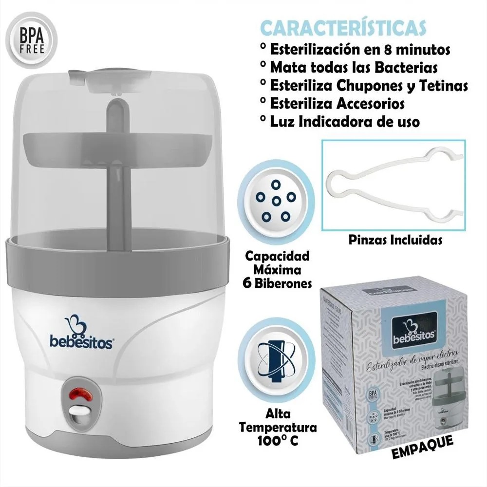 Esterilizador De Vapor Eléctrico Bebesitos - Imagen 5