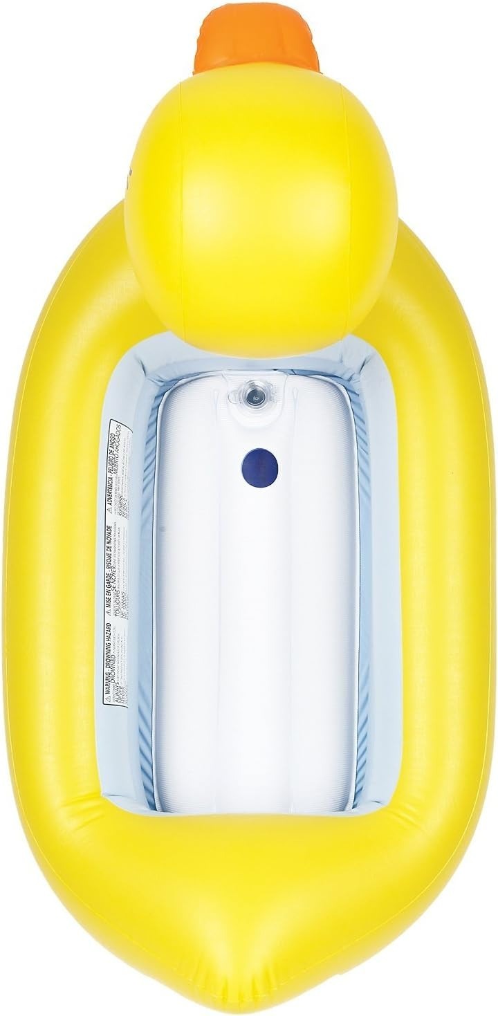 Bañera Inflable Para Bebes Y Niños Portatil Diseño Pato Amarillo Pato - Imagen 12