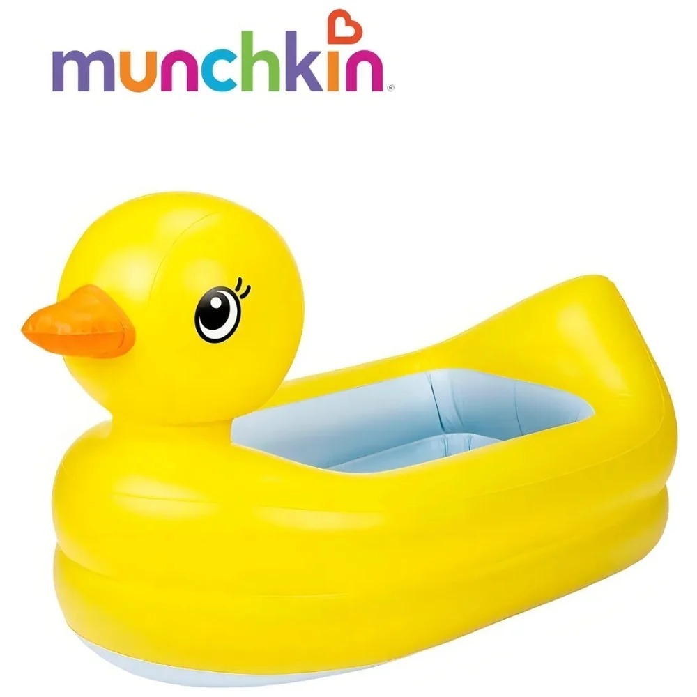Bañera Inflable Para Bebes Y Niños Portatil Diseño Pato Amarillo Pato - Imagen 10