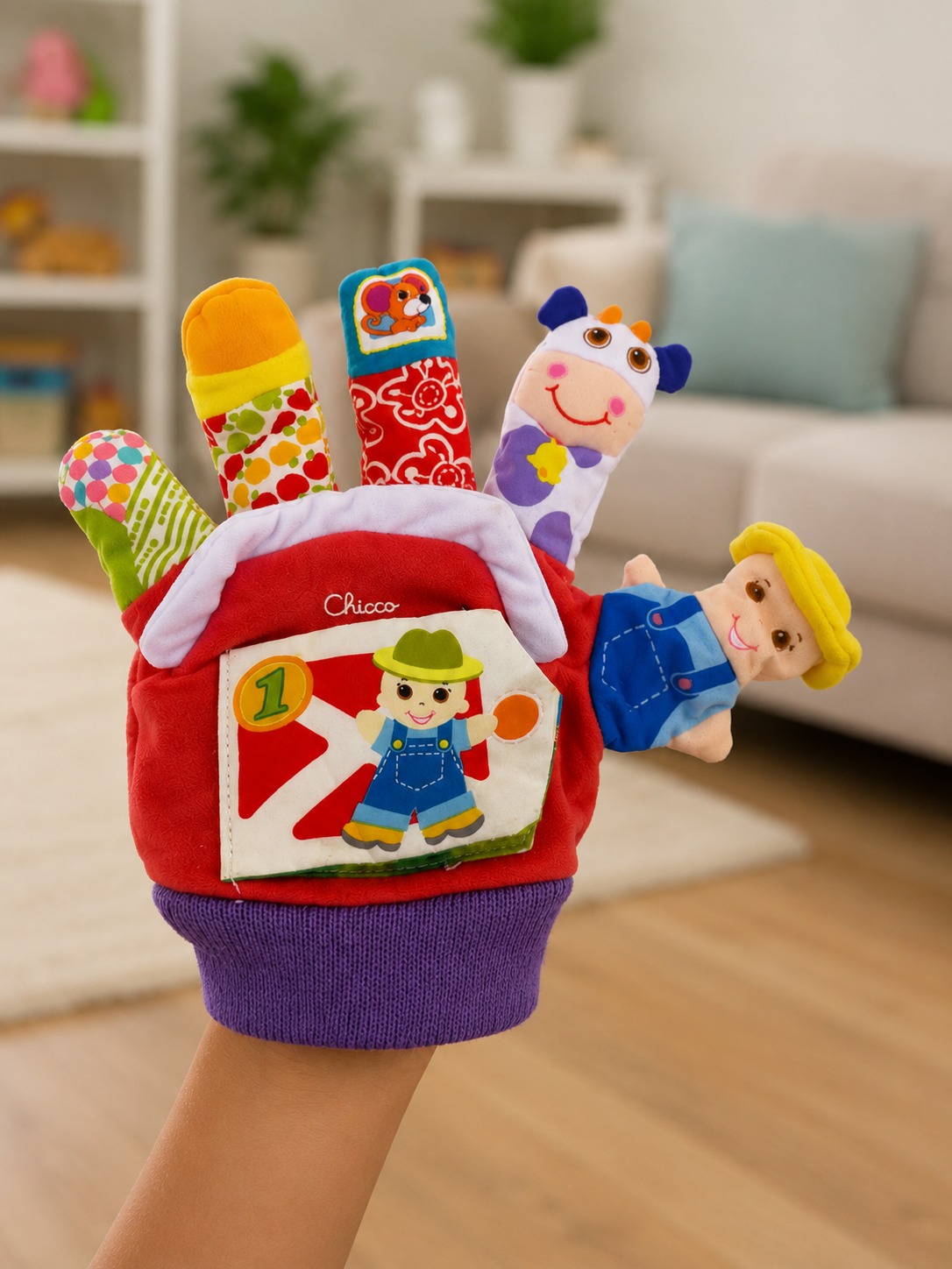 Guante Didactico Bebe Niño Cuenta Cuentos Multicolor - Imagen 8