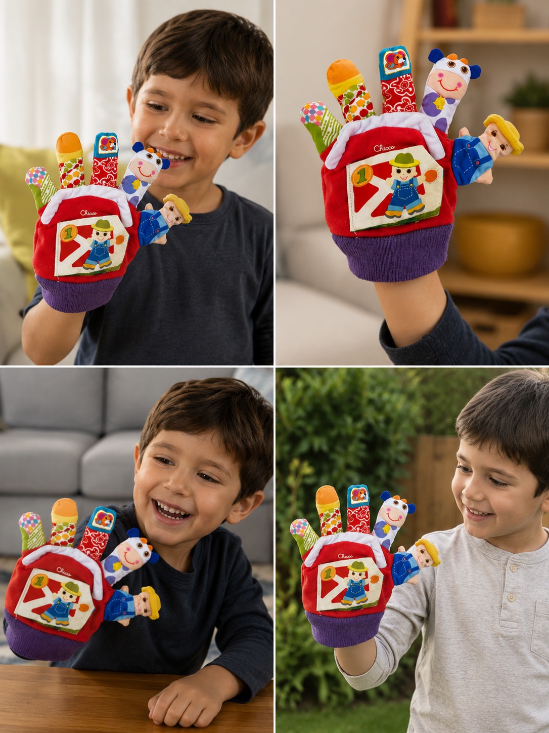 Guante Didactico Bebe Niño Cuenta Cuentos Multicolor - Imagen 7