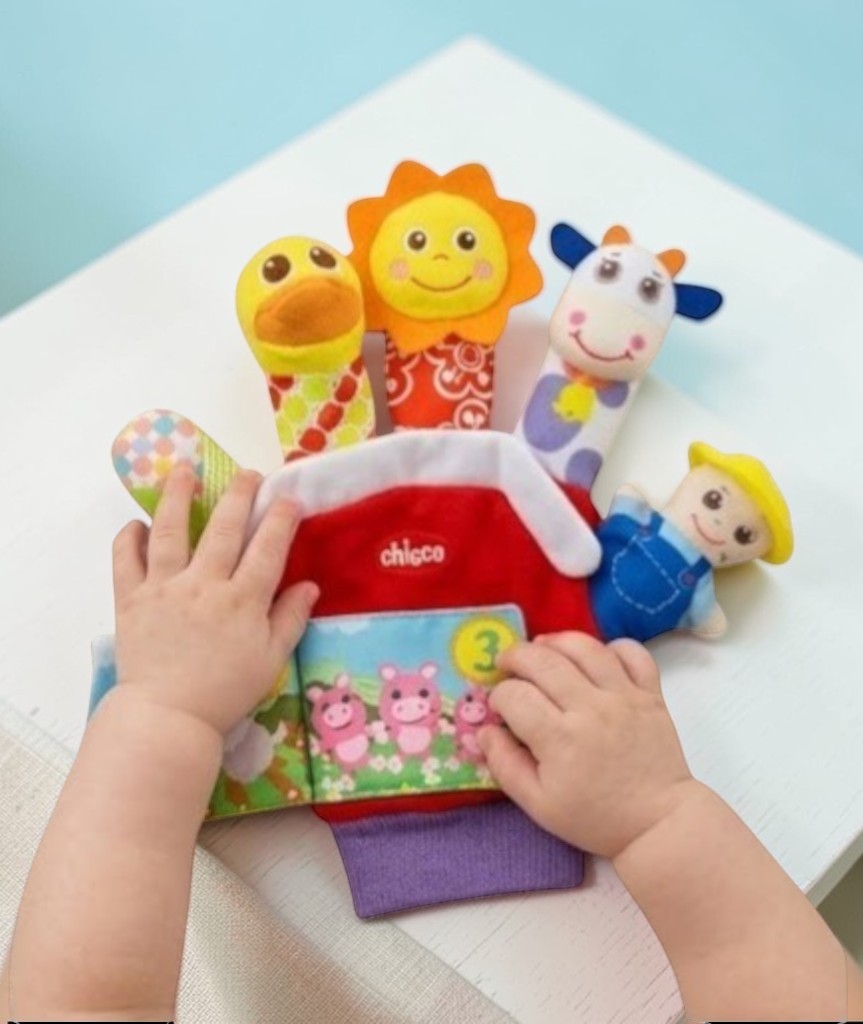 Guante Didactico Bebe Niño Cuenta Cuentos Multicolor - Imagen 3