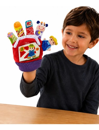 Guante Didactico Bebe Niño Cuenta Cuentos Multicolor - Imagen 11
