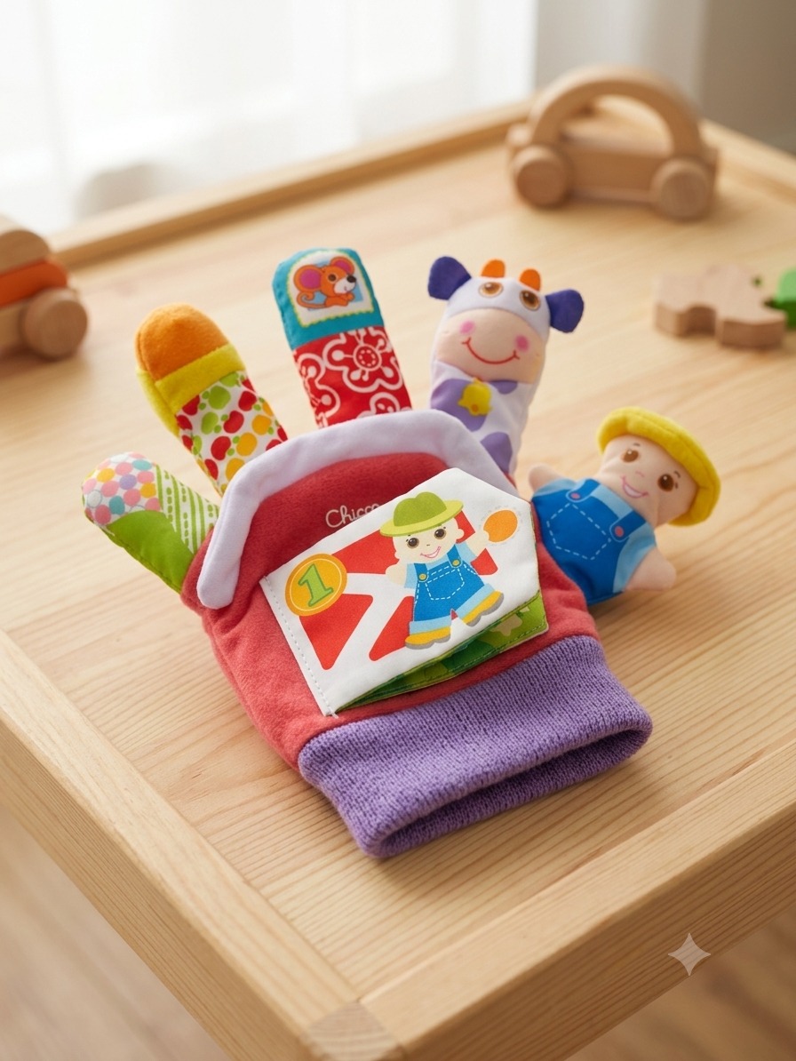 Guante Didactico Bebe Niño Cuenta Cuentos Multicolor - Imagen 10