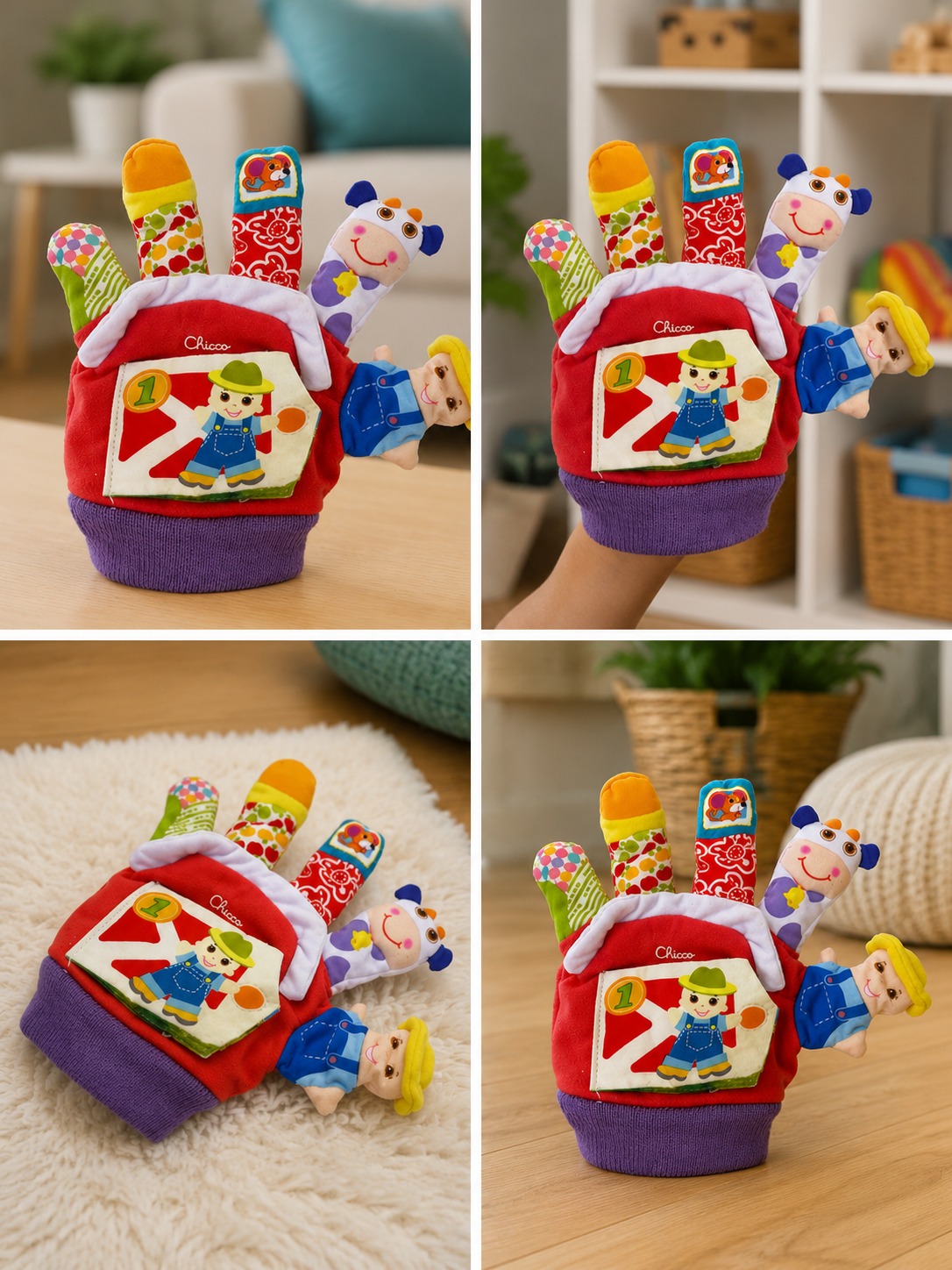 Guante Didactico Bebe Niño Cuenta Cuentos Multicolor - Imagen 6