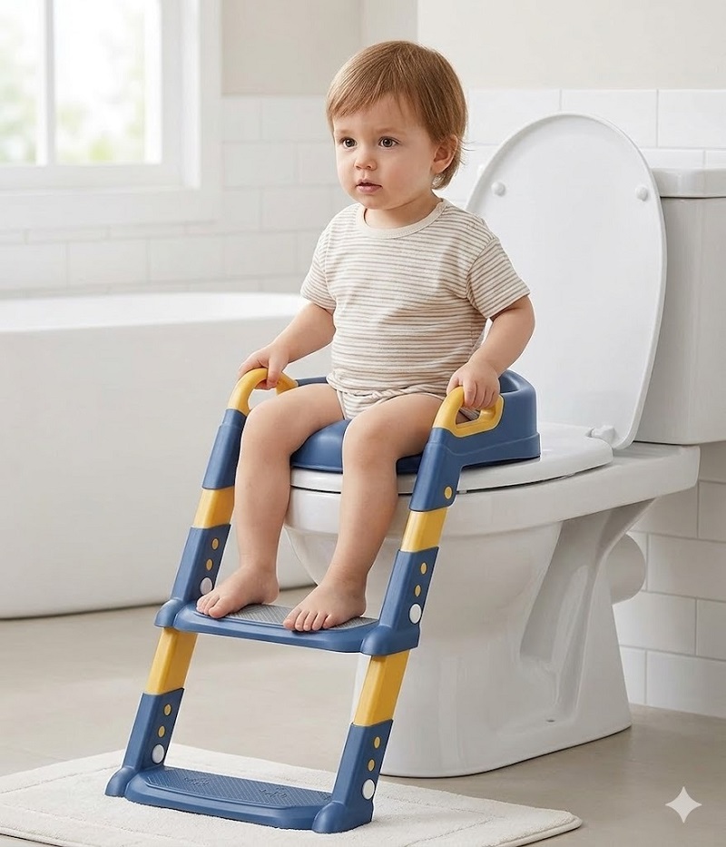 Escalera Baño Niños Asiento De Inodoro Infantil Unisex - Imagen 2