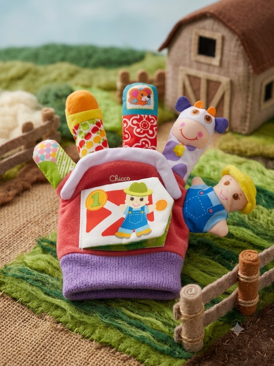 Guante Didactico Bebe Niño Cuenta Cuentos Multicolor - Imagen 11
