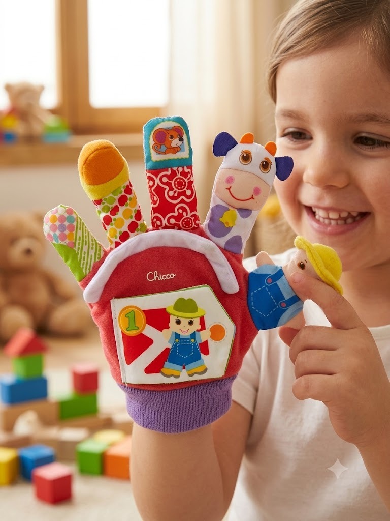Guante Didactico Bebe Niño Cuenta Cuentos Multicolor - Imagen 9