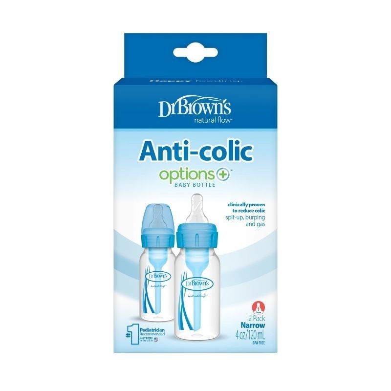 Biberón Anticólicos Dr. Brown's Options+ Para Bebés Azul - Imagen 2