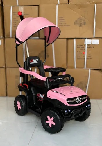 Carro Montable Bebé Musical Paseador Niño Niña Divertido Luz MERCEDES ROSADO - Imagen 3