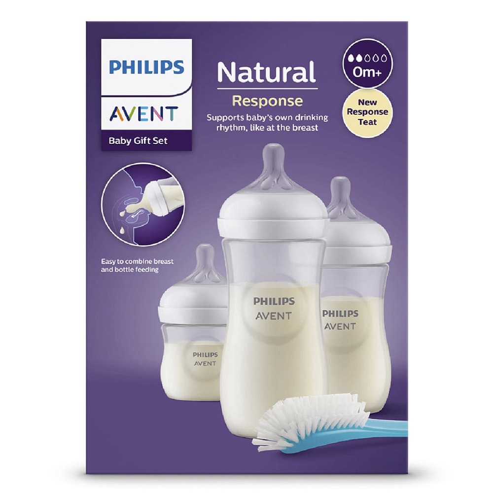 Set De Teteros Avent Philips Por 4 Piezas Anticolicos - Imagen 2