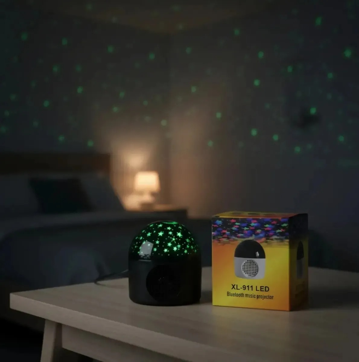 Lampara Habitacion Bebe Proyector Noche Relajante Dormir