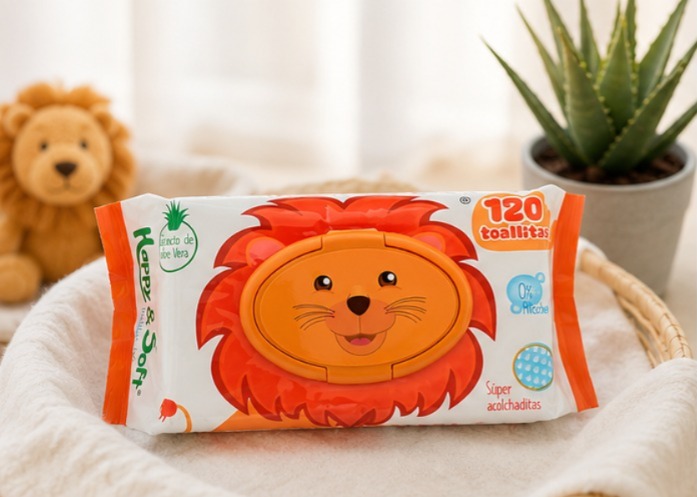 Toallitas Húmedas Happy & Soft x 120 unidades - Imagen 3