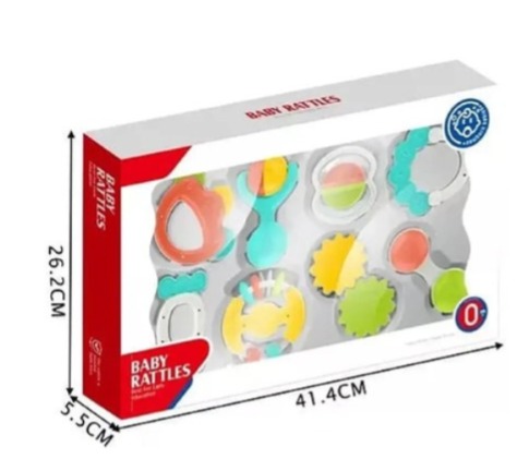 Set Bebe Kit De Mordedores Y Sonajeros X 8 Piezas Didactico - Imagen 5