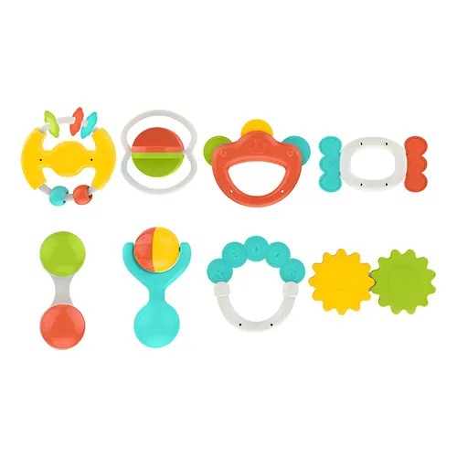 Set Bebe Kit De Mordedores Y Sonajeros X 8 Piezas Didactico - Imagen 3