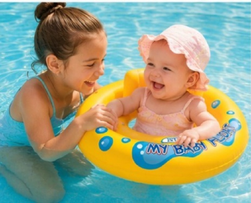 Flotador Inflable Dona Amarillo Para Bebés Y Niños - Intex - Imagen 4