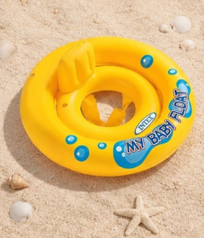 Flotador Inflable Dona Amarillo Para Bebés Y Niños - Intex - Imagen 3