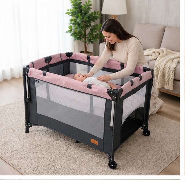 Cuna Corral Bebesitos Niño Niña Habitacíon Con Mosquitero Ref Berlin - 11 - Imagen 6