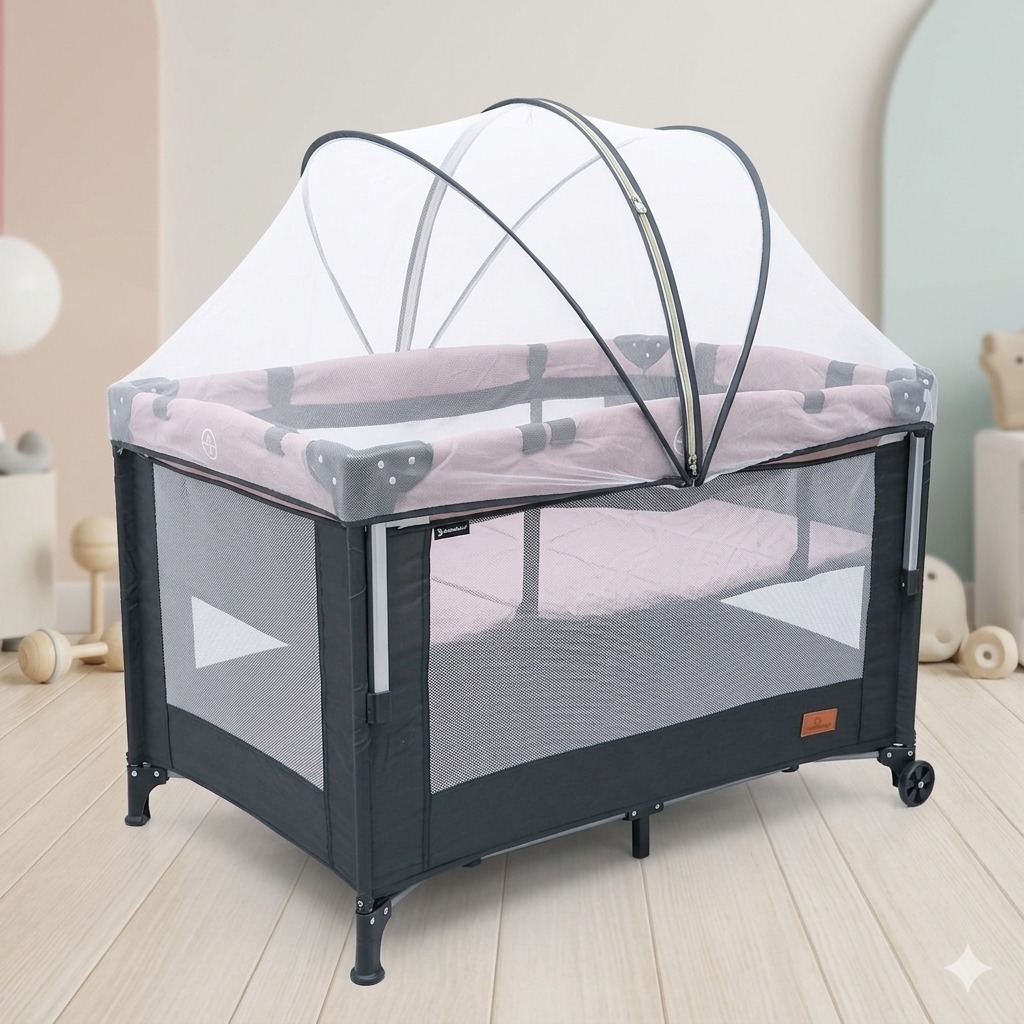 Cuna Corral Bebesitos Niño Niña Habitacíon Con Mosquitero Ref Berlin - 11 - Imagen 14
