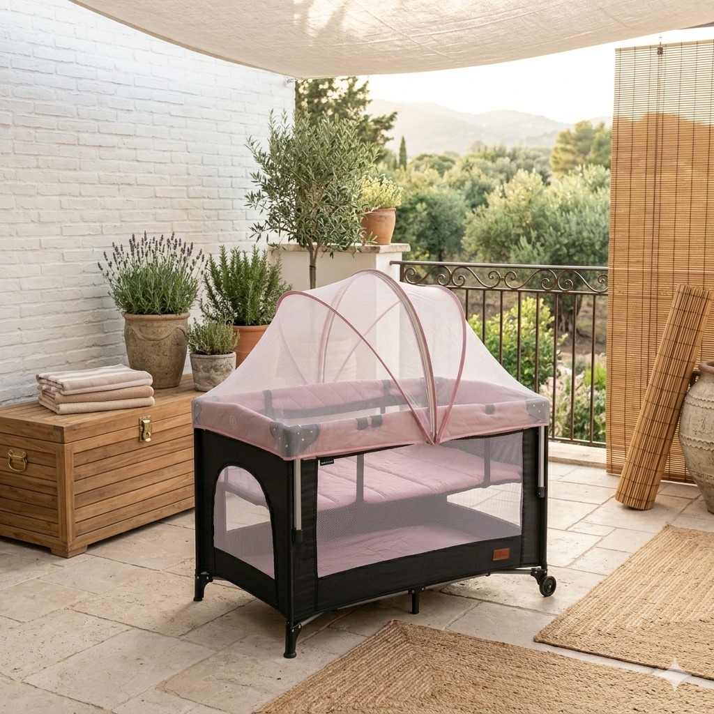 Cuna Corral Bebesitos Niño Niña Habitacíon Con Mosquitero Ref Berlin - 11 - Imagen 13