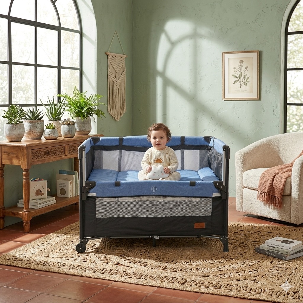 Cuna Corral Bebesitos Niño Niña Habitacíon Con Mosquitero Ref Berlin - 6 - Imagen 5