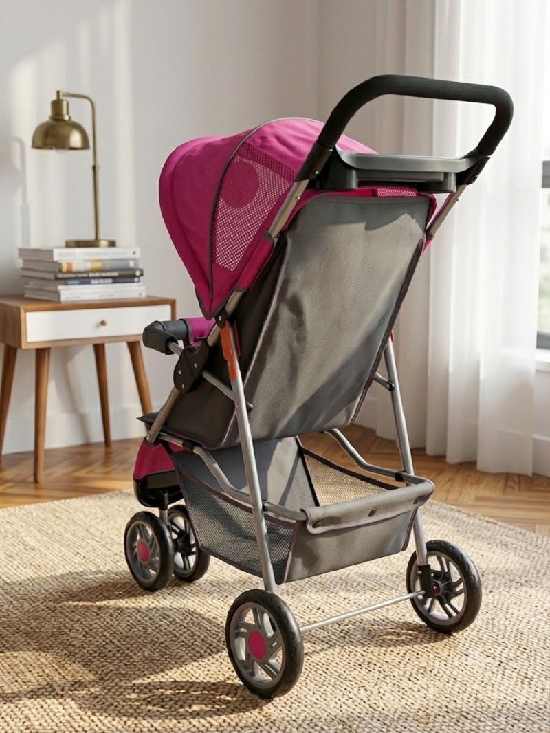 Coche Bebe Liviano Paseador Viajero Oferta Tipo 3 Ruedas fucsia - Imagen 4