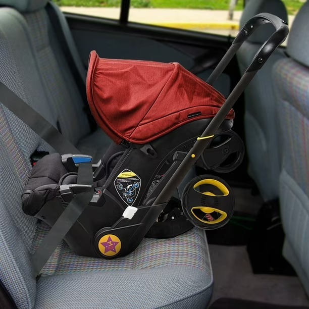 Coche Silla Carro Moisés Porta Bebe Paseador 2 en 1 / AZUL / Negro - Imagen 8