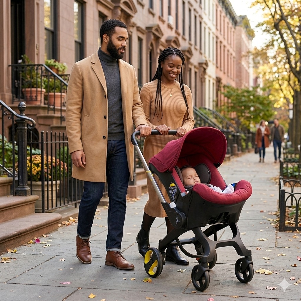Coche Silla Carro Moisés Porta Bebe Paseador 2 en 1 / AZUL / Negro - Imagen 7