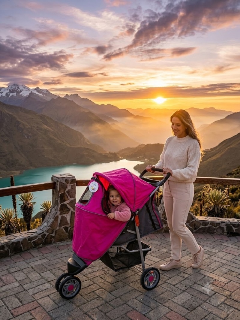 Coche Bebe Liviano Paseador Viajero Oferta Tipo 3 Ruedas fucsia - Imagen 2