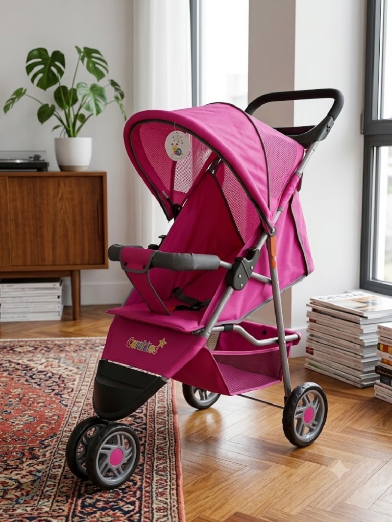 Coche Bebe Liviano Paseador Viajero Oferta Tipo 3 Ruedas fucsia - Imagen 3