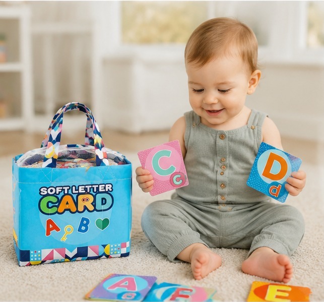 Tarjetas Didácticas Blandas De Letras Y Animales Para Bebés - Imagen 7