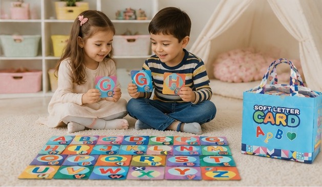 Tarjetas Didácticas Blandas De Letras Y Animales Para Bebés - Imagen 5