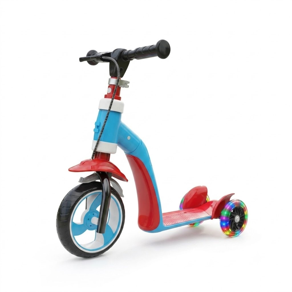 Patineta Bebe Scooter Monopatín 2 En 1 Bicicleta Iniciación Niño - Imagen 3
