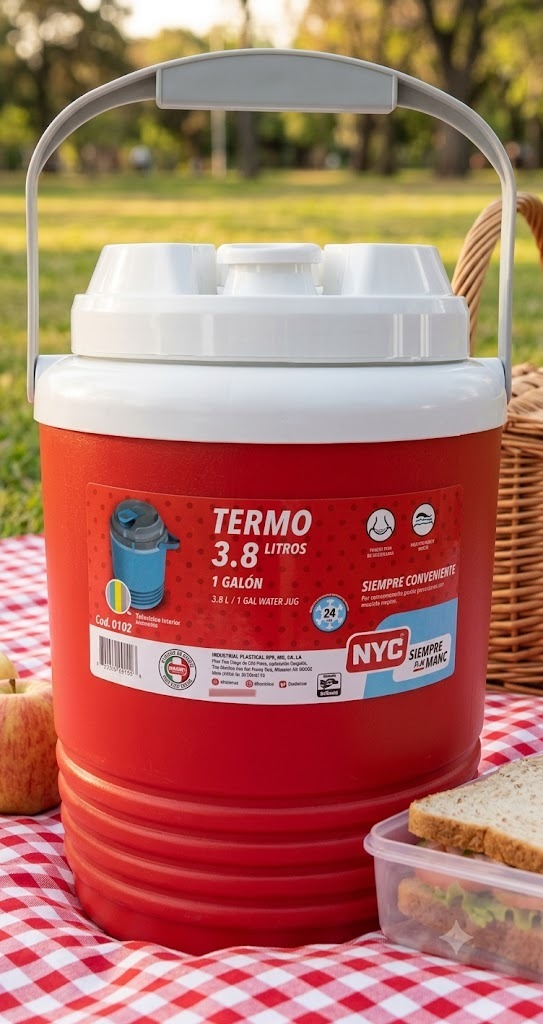 Termo Agua 3.8 Litros Camping Deportes Liquido Frio - Imagen 3